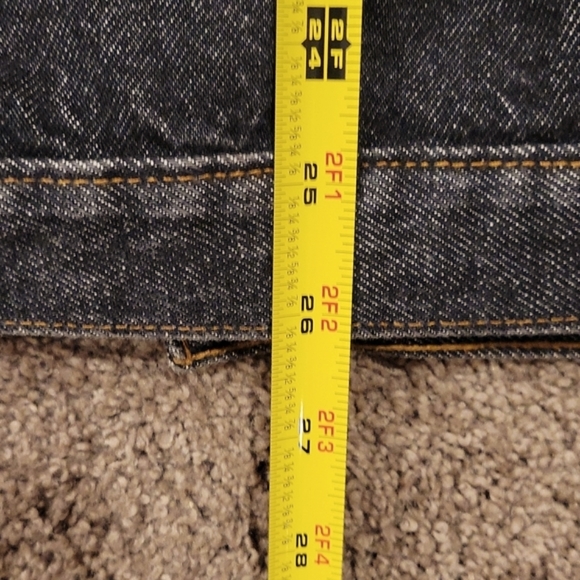 Mens Jean Jacket Big and Tall Black Denim XXL EUC - Picture 10 of 16